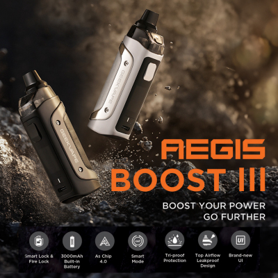 Geek Vape Aegis Boost 3 3000mAh KIT (Silver)
